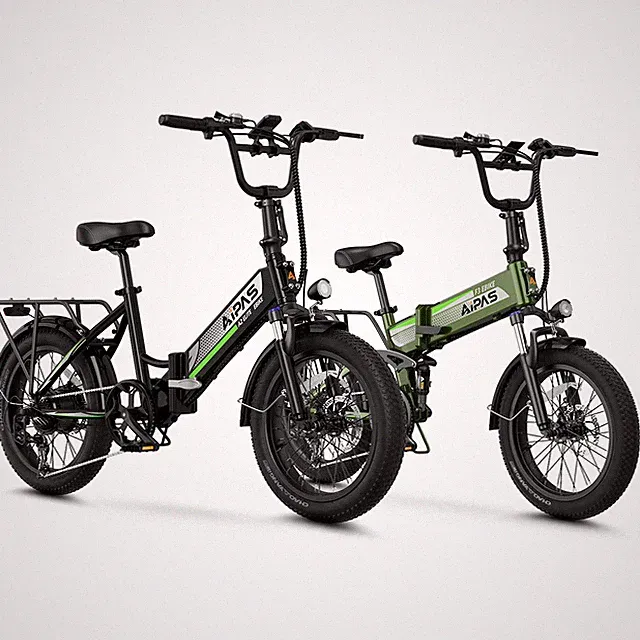 1500W/750W E-Folding Bike 20" Fat Tire 48V 62 Mi Range 28MPH Commuter