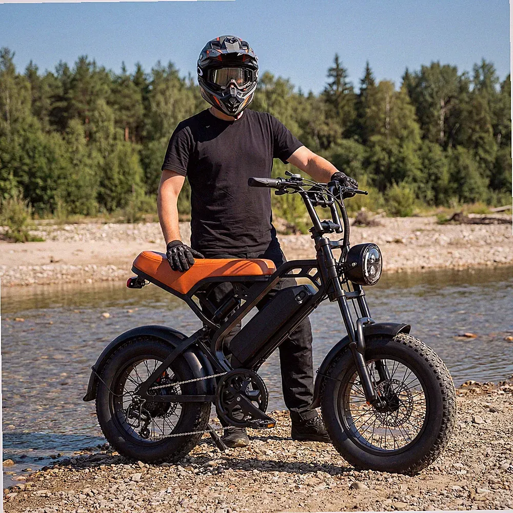 16'' Fat Tire Electric Bike 1500W Peak 48V E-Bike 28MPH Mountain E Bicycle Adult