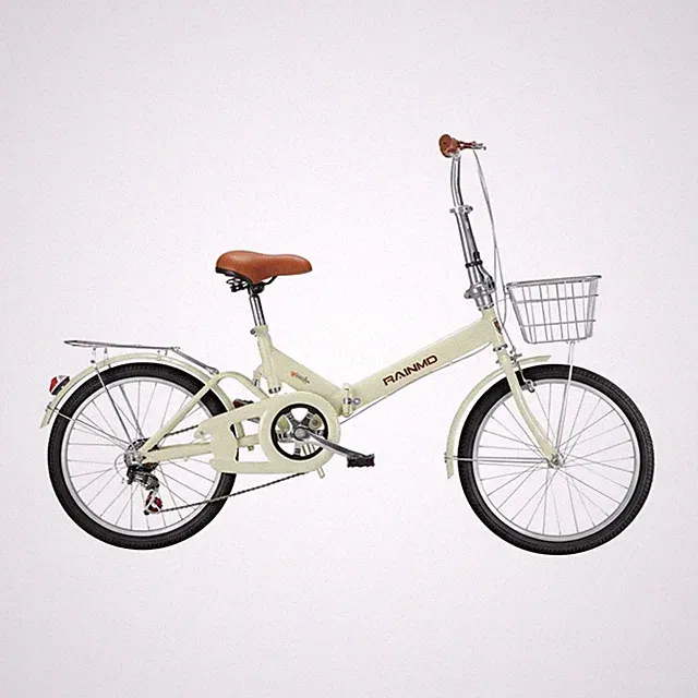 20-Inch Folding Bike Installation-No-Assembly Lightweight Portable Bike