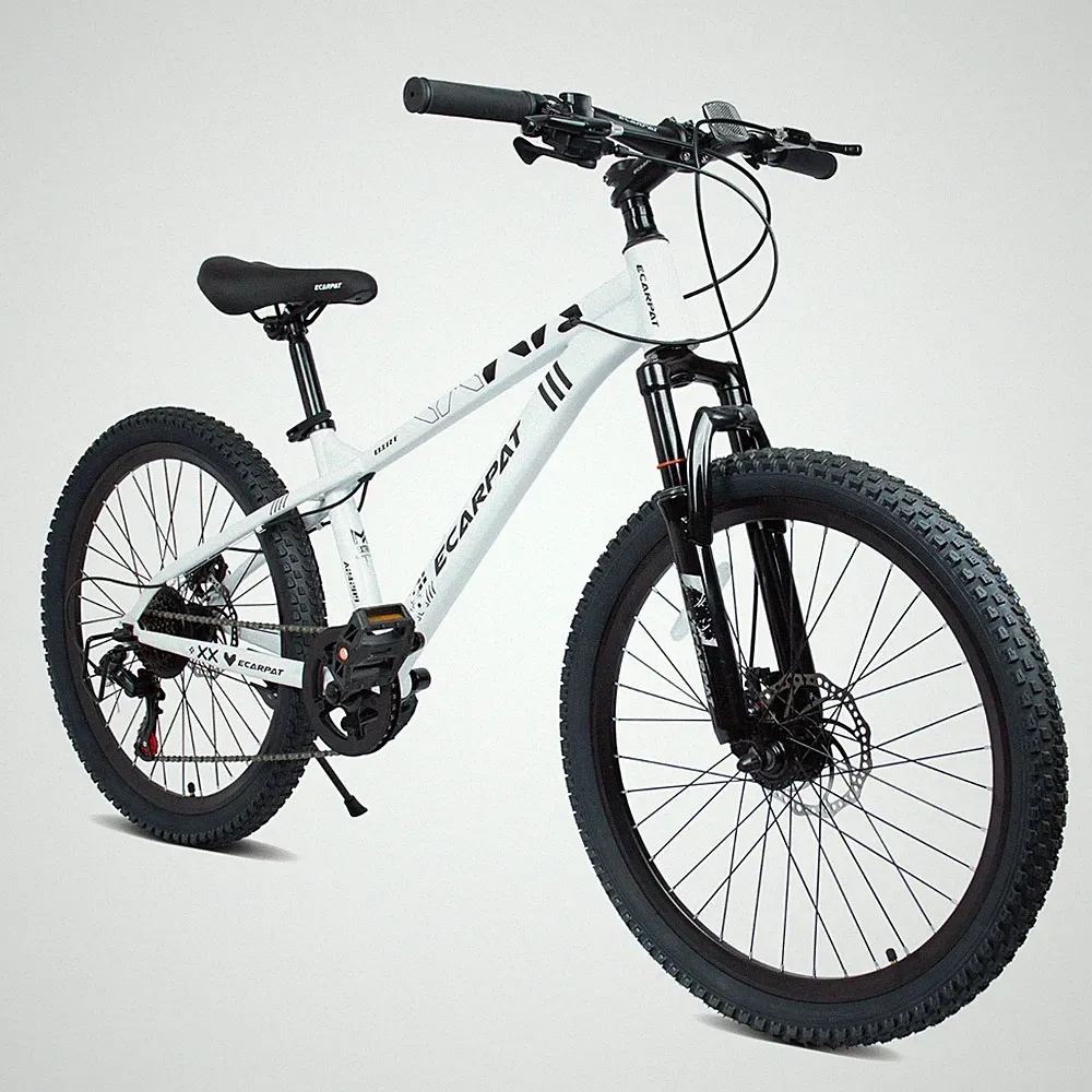 24" Adult Teen Mountain Bike 21-Speed Bicycle Dual Disc Brakes Front Suspension
