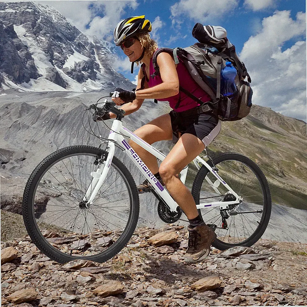 24 Inch 21 Speeds Adult Bicycle with Sturdy Steel Excellent Twist Shifting