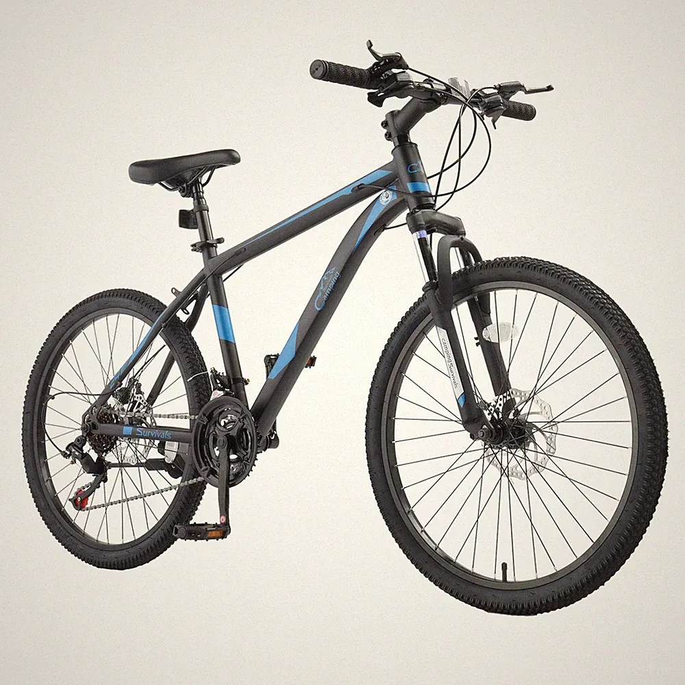 24 Inch Mountain Bike, 7/21-Speed Adult Bicycle for Audlt