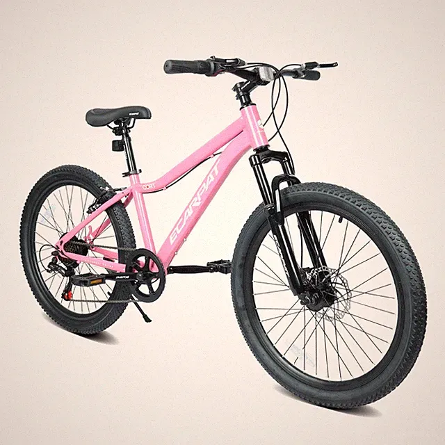 24" Mountain Bike Bicycle 7-Speed Front Suspension Disc Brake for Teens Adults