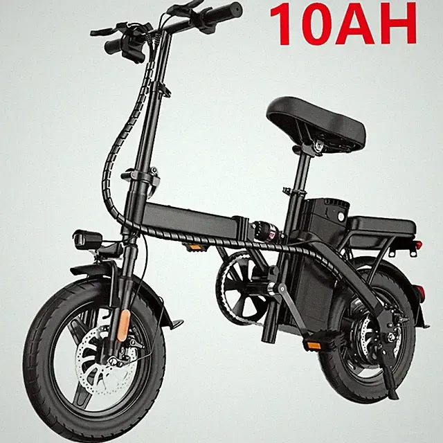 48V 10Ah Portable Adult Folding Electric Bike 500W Motor Electric Bicycle Ebike
