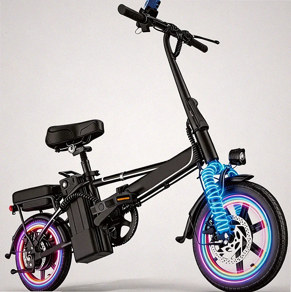 Adult Ebike peak 750W Foldable 48V 10.5AH Electric Bicycle 22MPH 28Miles