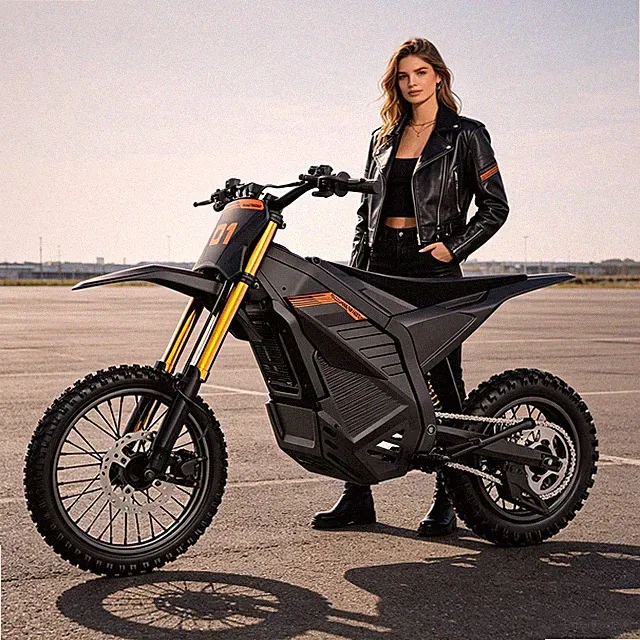 Adult Electric Dirt Bike Peak 6000W 60V/30AH 50MPH Off-Road Motorcycle E-Bike