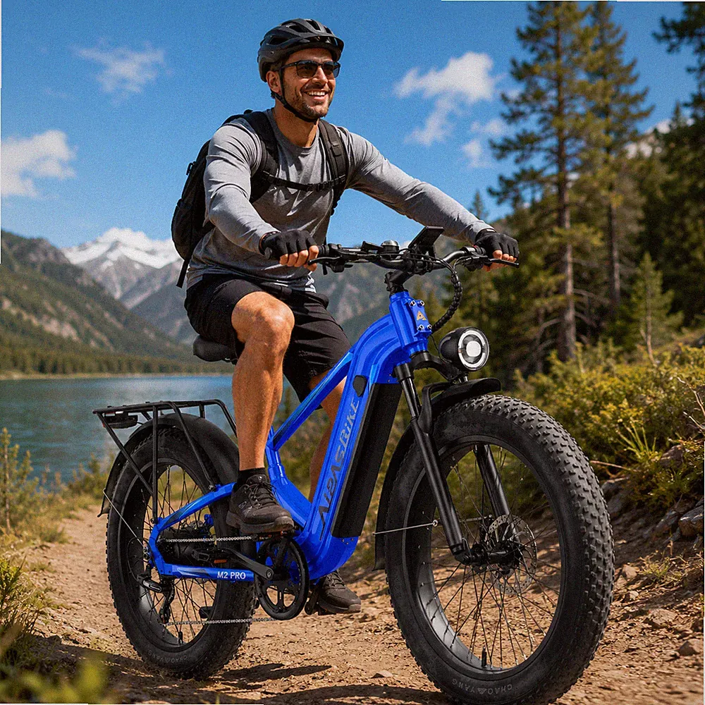 Aipas 26" Fat Tire Electric Bike 1800W 48V 17.5Ah Mountain eBike Adult