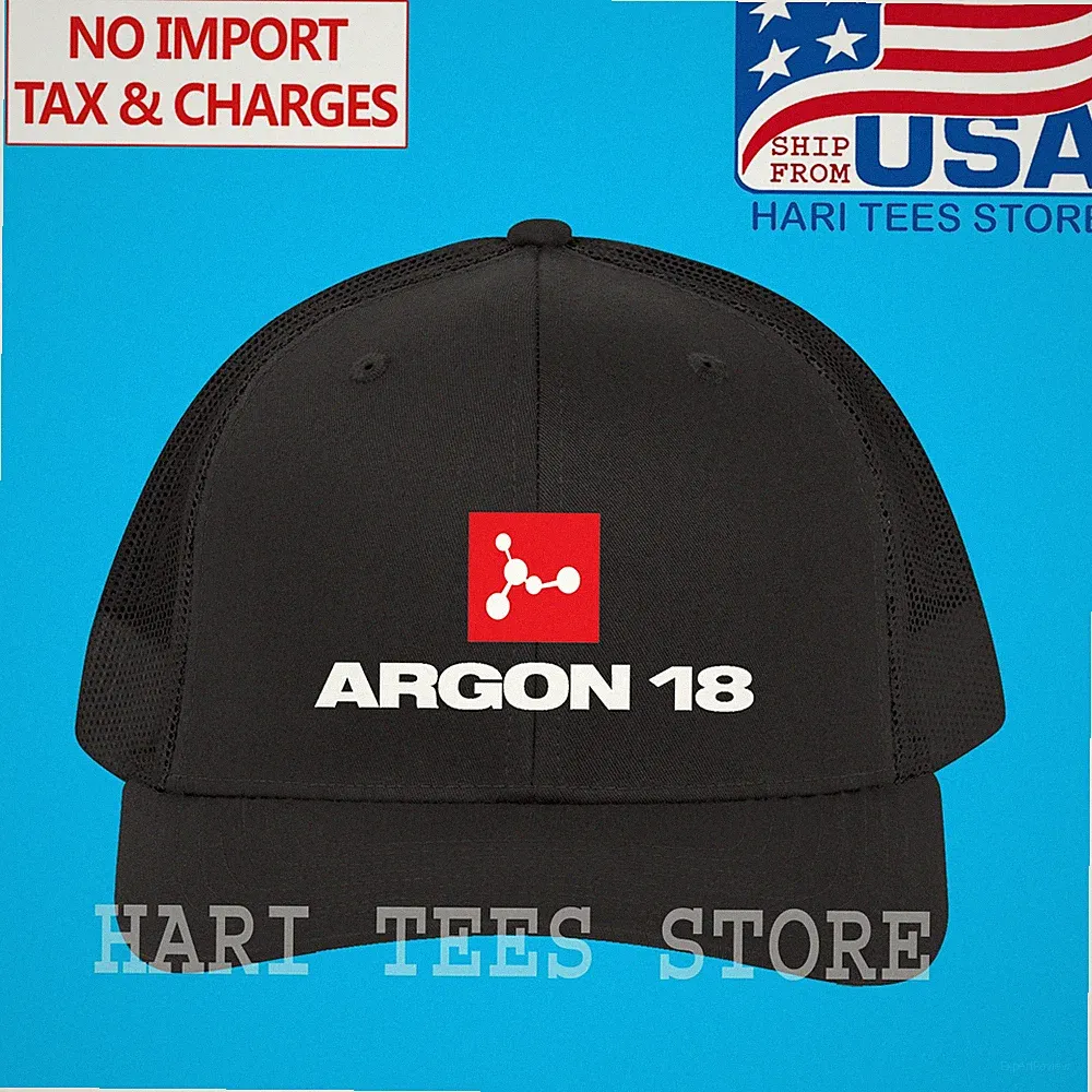 Argon 18 Bicycle Bike Adjustable Black Trucker Hat Size Adult