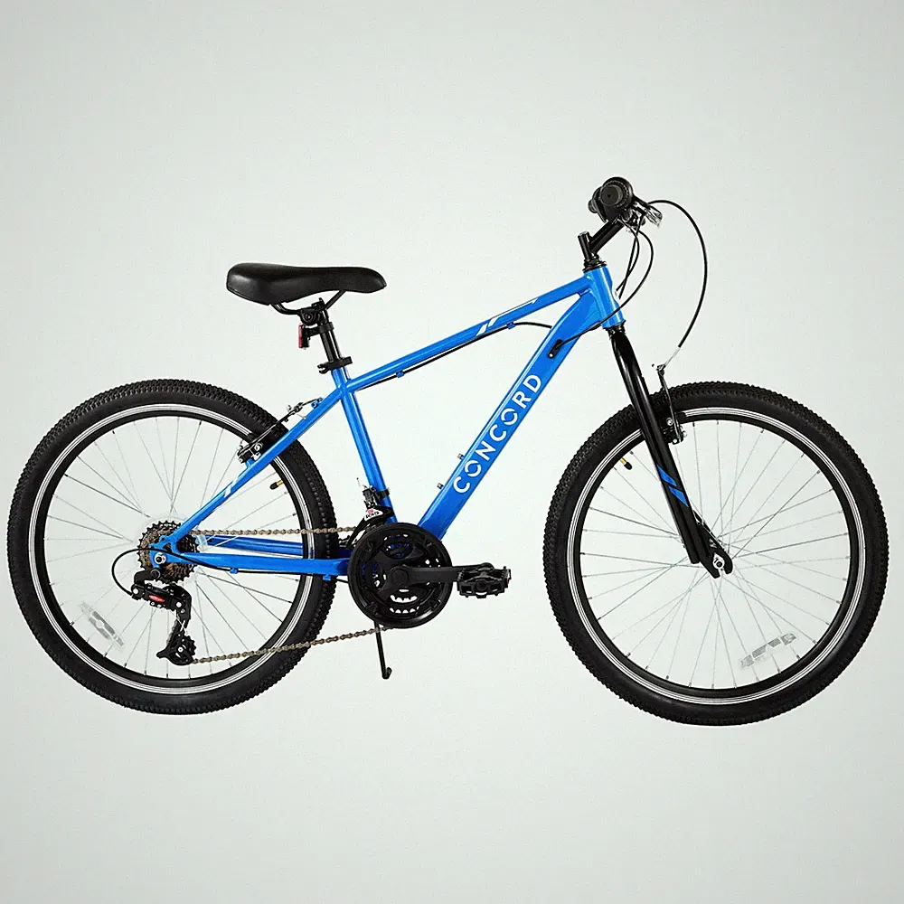 Concord 24" Hybrid Bike, 21 Speed, Blue, Fits Riders 4'6"-5'6", Teen, Adult, Uni