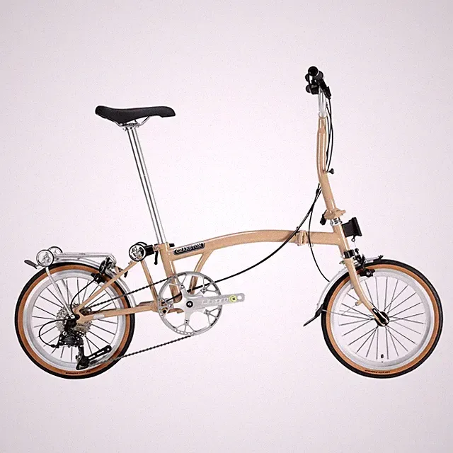 CRANSTON R9 16 inch 9-speed three fold adult ultra lightweight folding bike