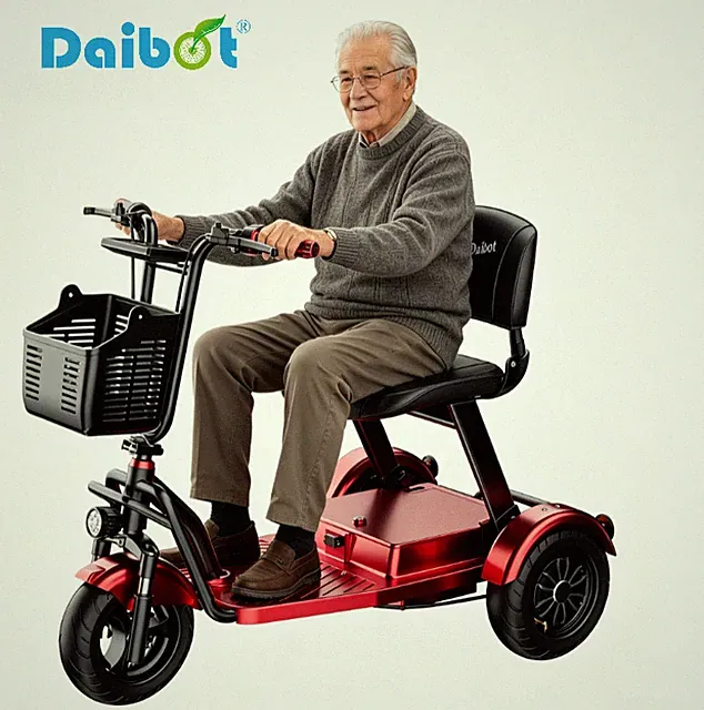 Daibot 1000W Folding Electric Tricycle for Adults 3 Wheel Removable Battery Bike