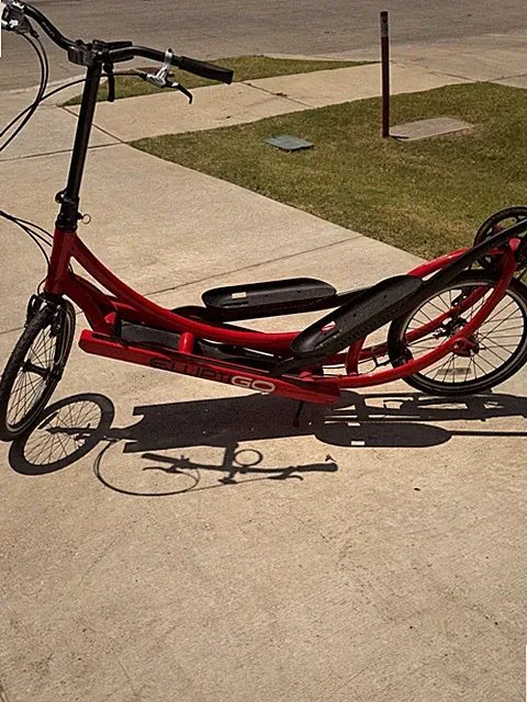 ElliptiGO 11C Outdoor Elliptical Bike 20in Wheels 20-Speed Aluminum Red/Black