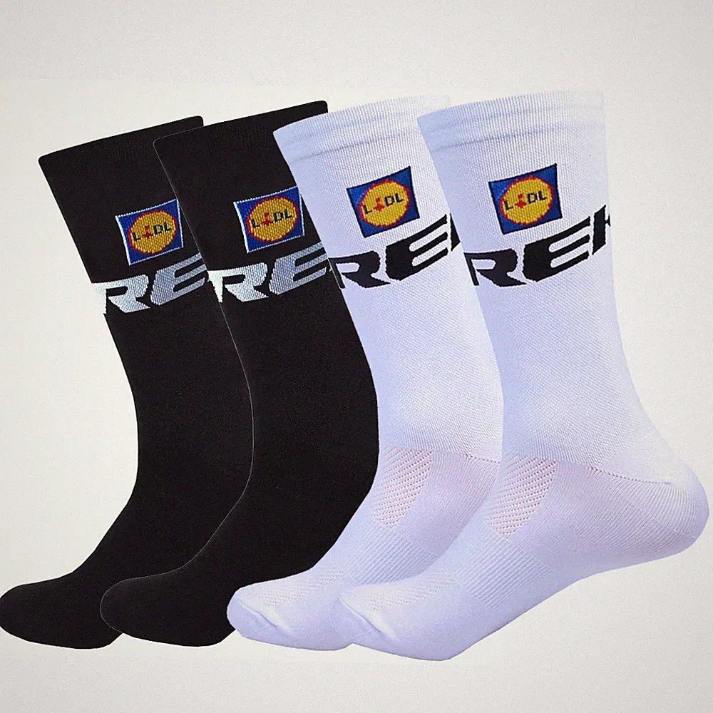LIDL-TREK Cycling Socks Lightweight Large Mesh Design Bicycle Sock Unisex Adult