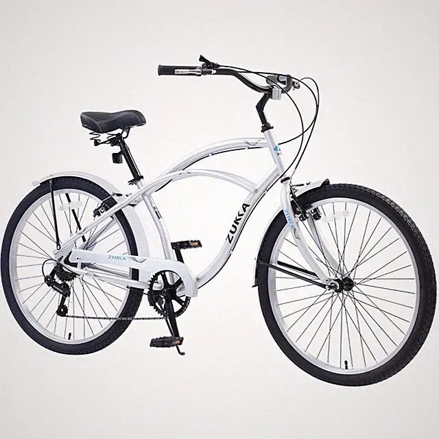 MEGHNA 26 Inch 7 Speeds Beach Cruiser Bike Steel Frame Bicycles for Adult