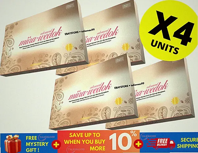Miira-Wedok Coffee for Women Feminine Health Wellness Naturally 30 Sachets (X 4)