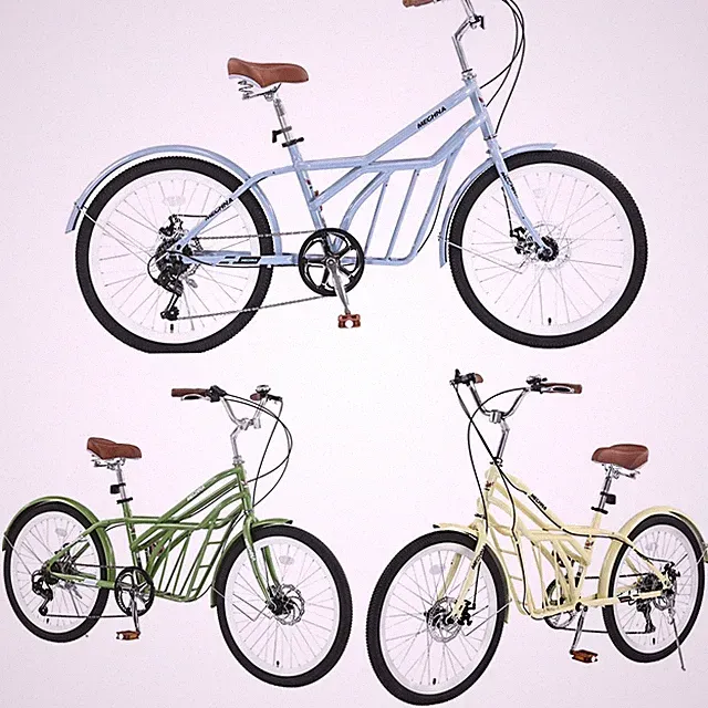 Shimano 6-Speed 24" Commuter Bike for Small Adult，Disc Brakes,Steel City Bicycle
