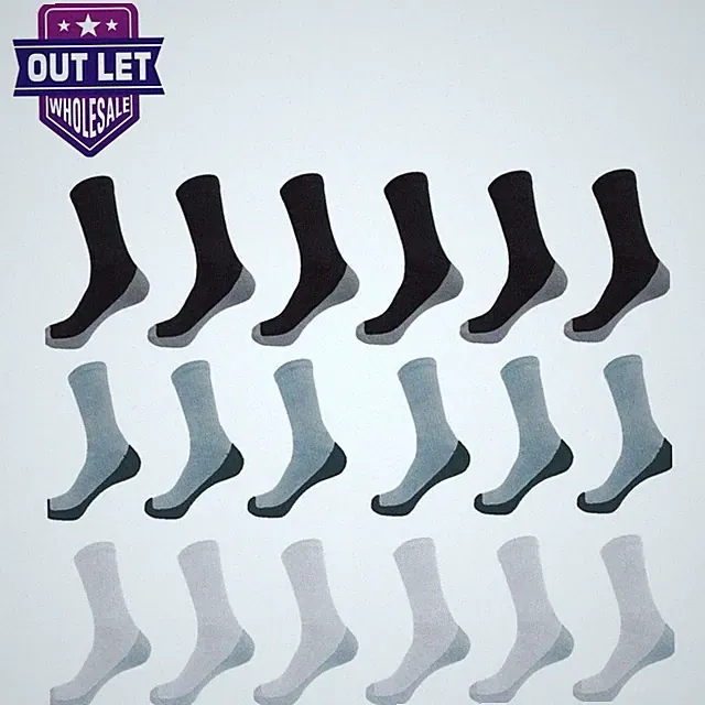 Wholesale Bulk Lots Men's Cushion Cotton Crew Sports socks size 9-11 10-13